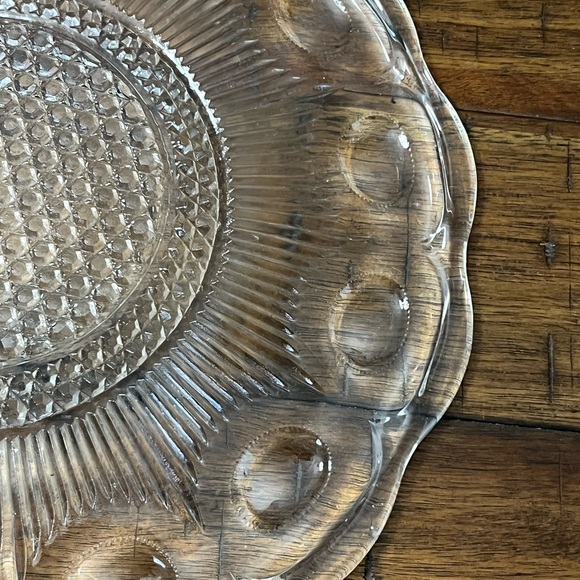 Bartlett Collin’s St. Genevieve Glass Serving Platter - Picture 4 of 5